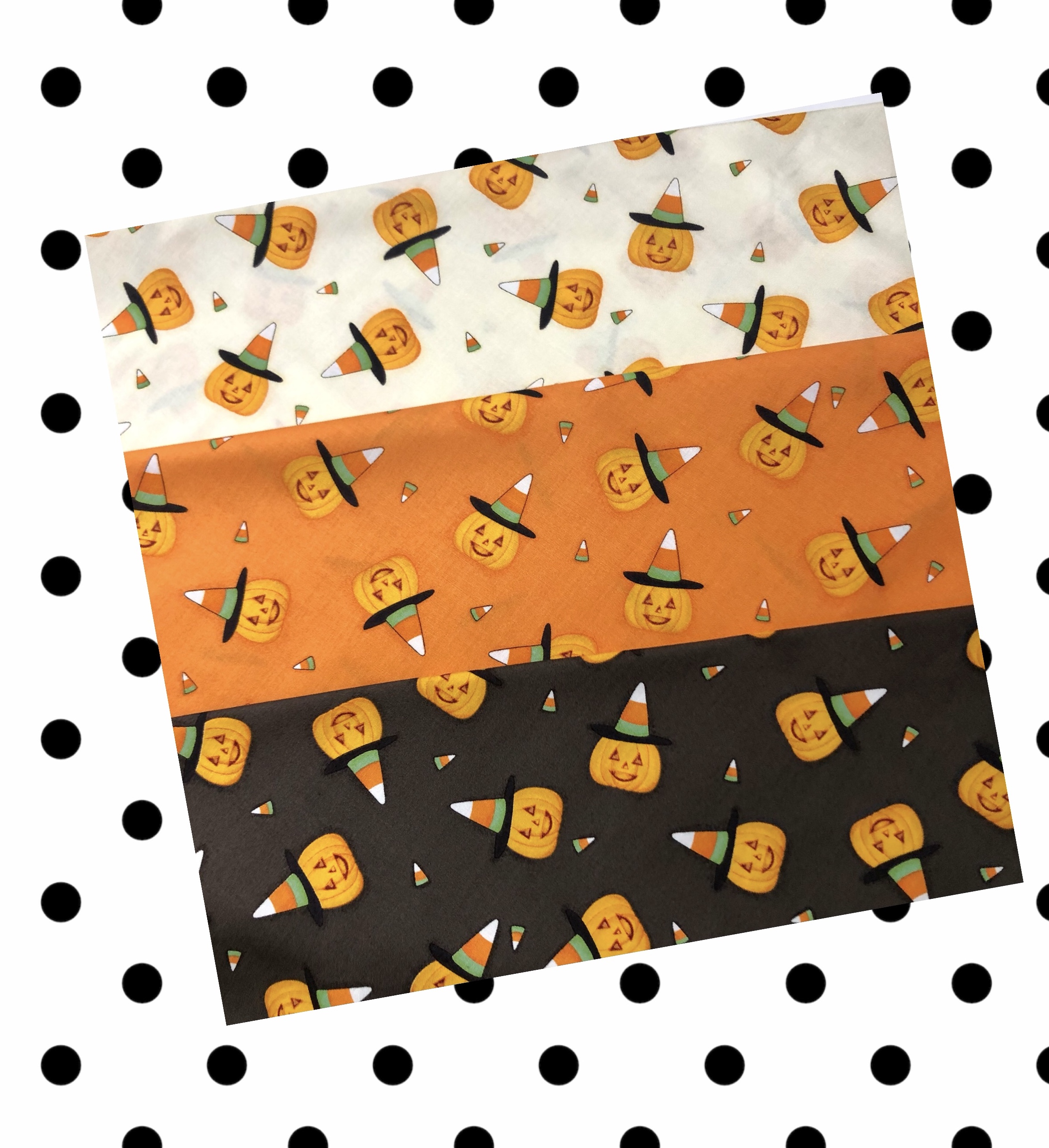 Mary Jane & Friends - The Halloween Ladies  - PRE-ORDER  BACKING FABRIC -  BLACK BACKGROUND